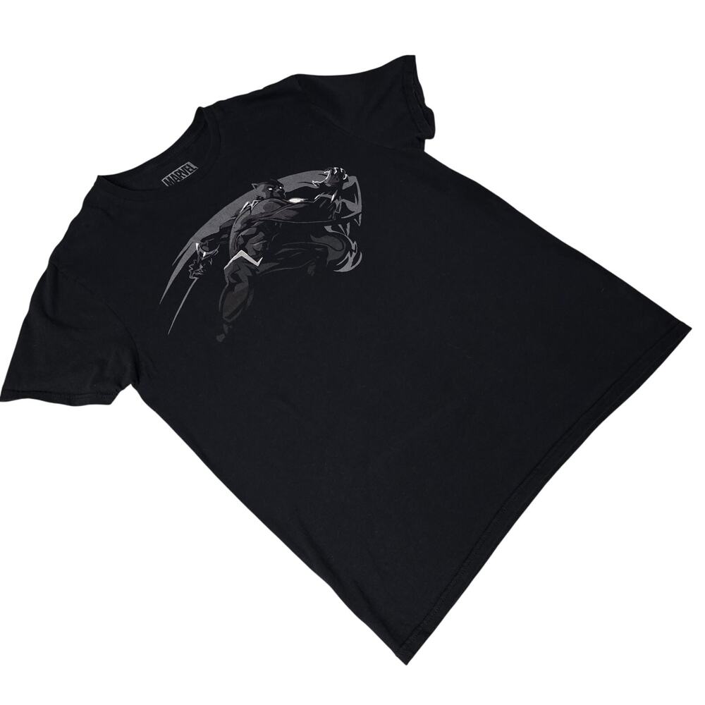 Marvel Black Panther T Shirt Men's Large Lootwear Exclusive Black